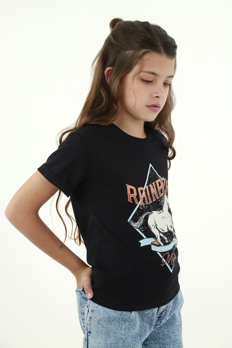 tshirt-para-niña-tennis-negro