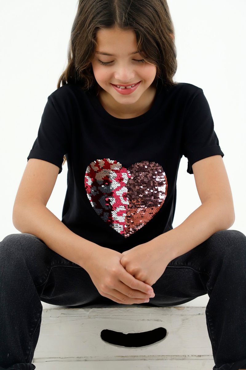 tshirt-para-niña-tennis-negro