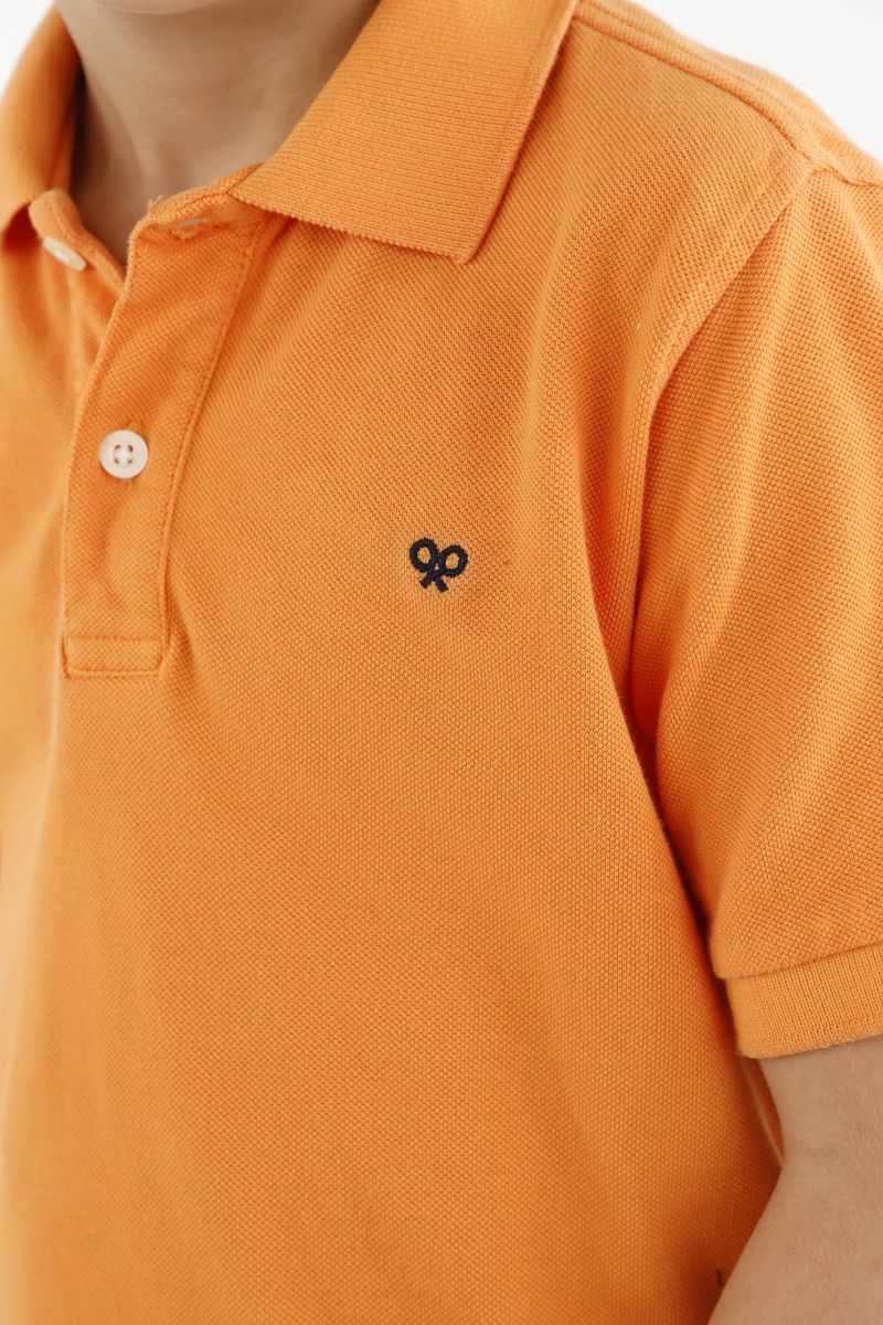 polos-para-niño-tennis-naranja