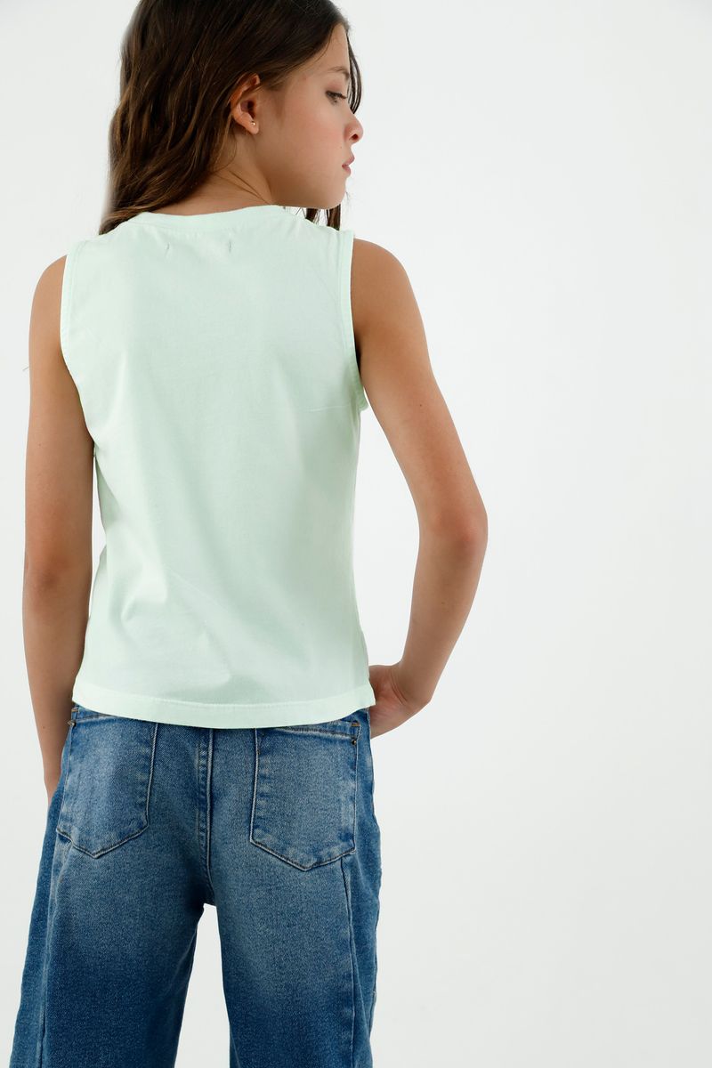 tshirt-para-niña-tennis-verde