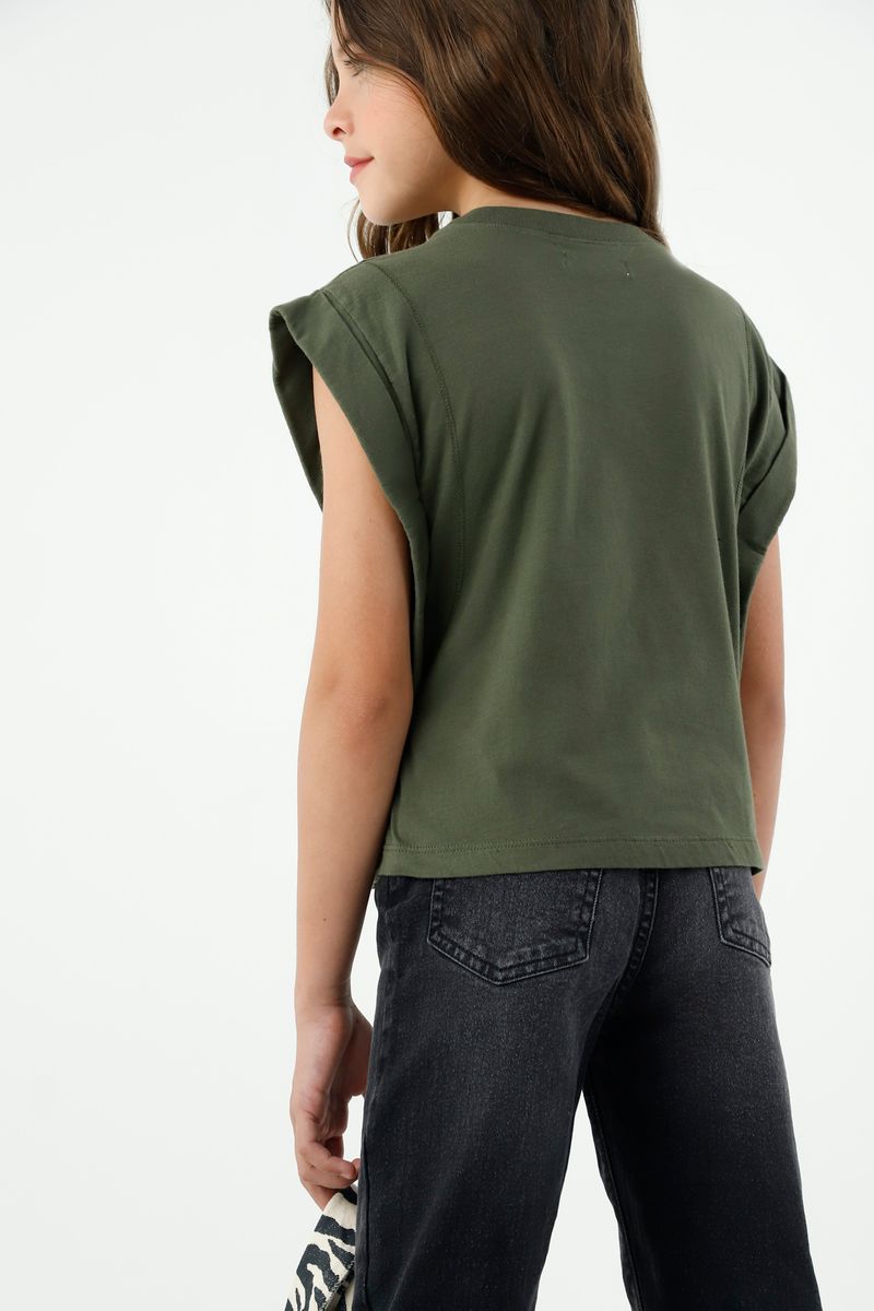 tshirt-para-niña-tennis-verde