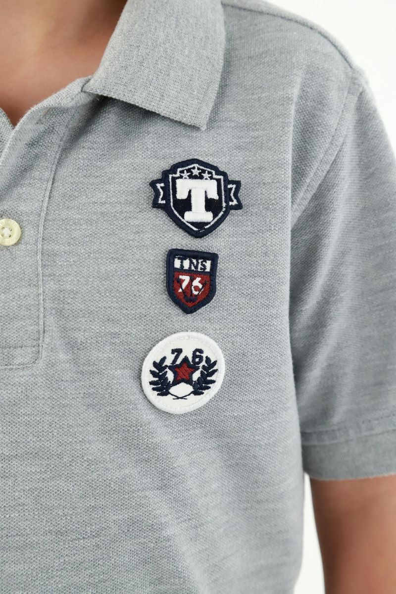 polos-para-niño-tennis-gris