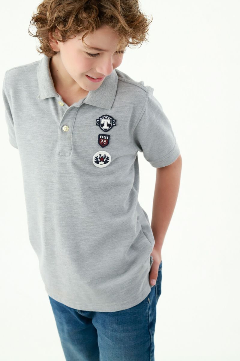 polos-para-niño-tennis-gris