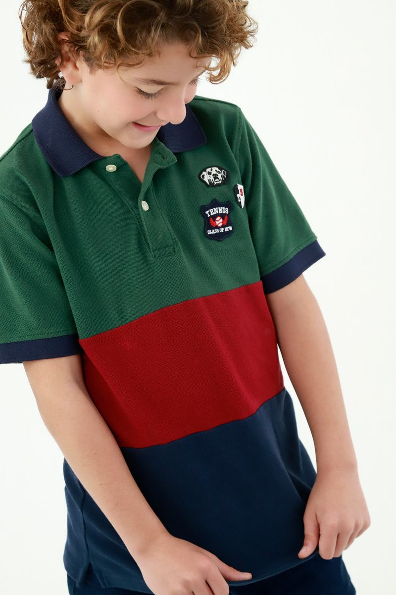 polos-para-niño-tennis-verde