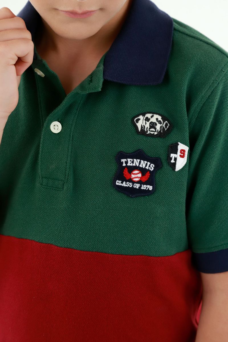 polos-para-niño-tennis-verde