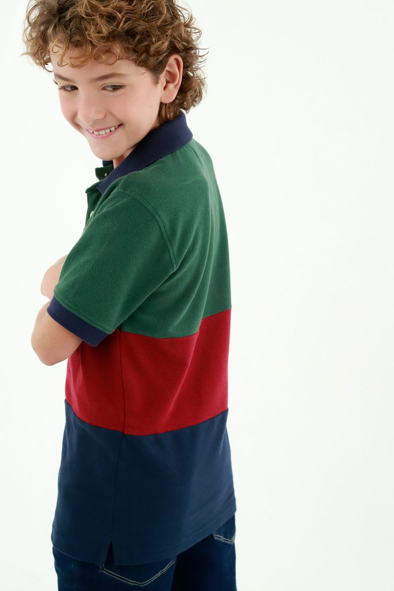 polos-para-niño-tennis-verde