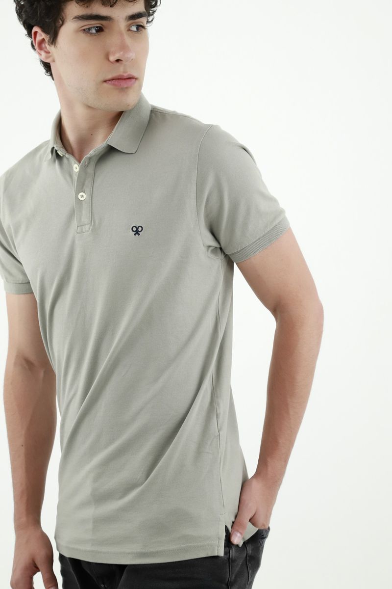 polos-para-hombre-tennis-gris