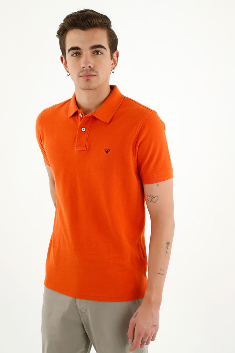 polos-para-hombre-tennis-naranja