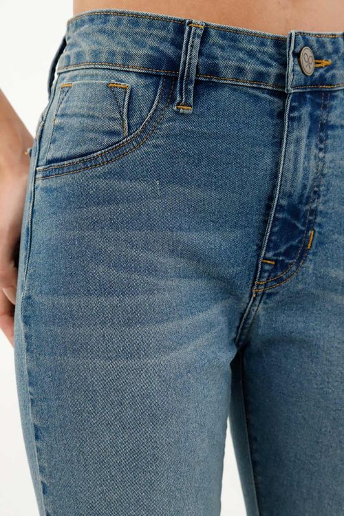 Jean super slim  azul para mujer