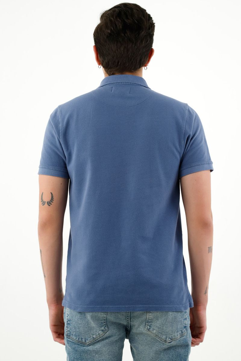 polos-para-hombre-tennis-azul