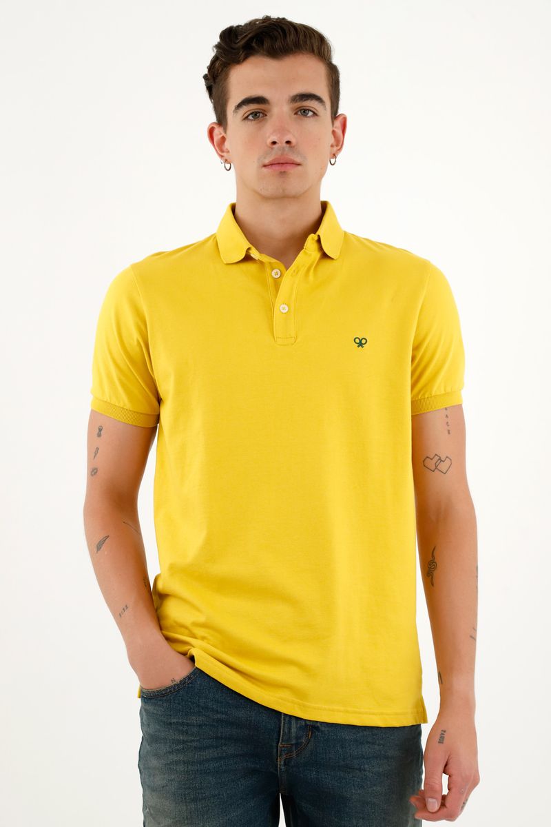 polos-para-hombre-tennis-amarillo