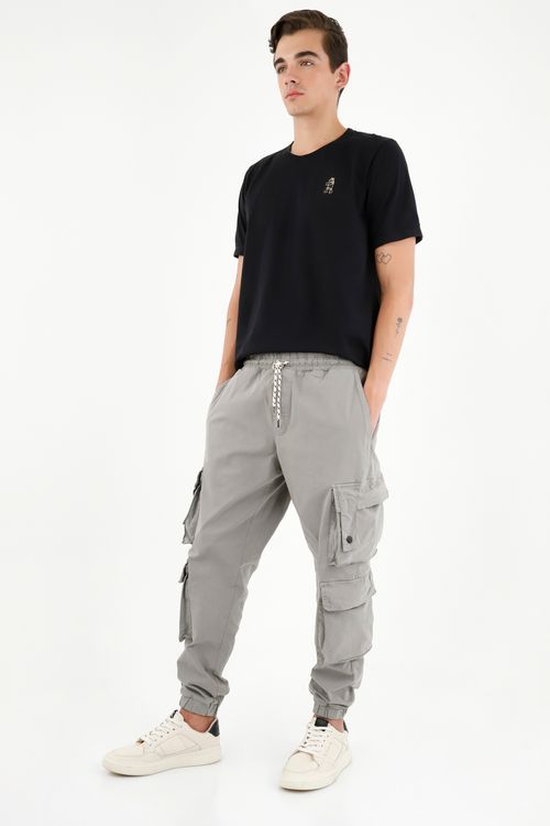 Pantalon tipo jogger hombre hot sale