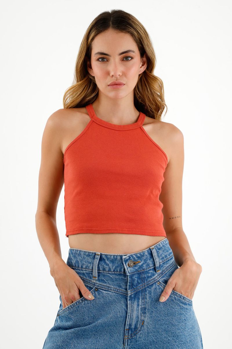 tshirt-para-mujer-topmark-naranja