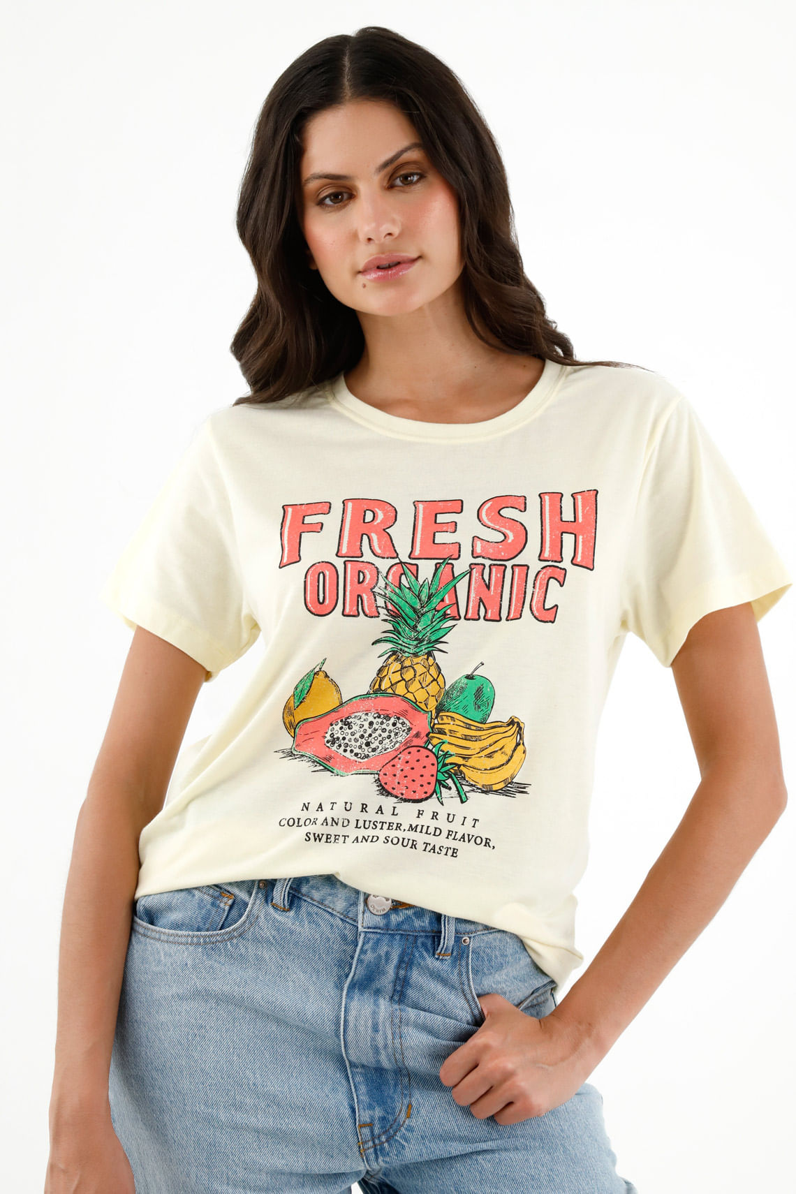 Camiseta mujer ORGANIC COLORS - OPEN ON MONDAYS