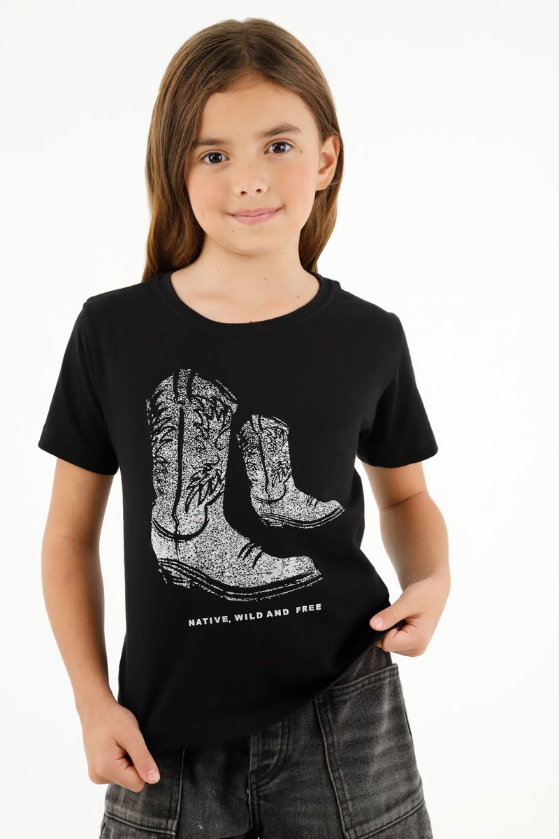 tshirt-para-niña-tennis-negro