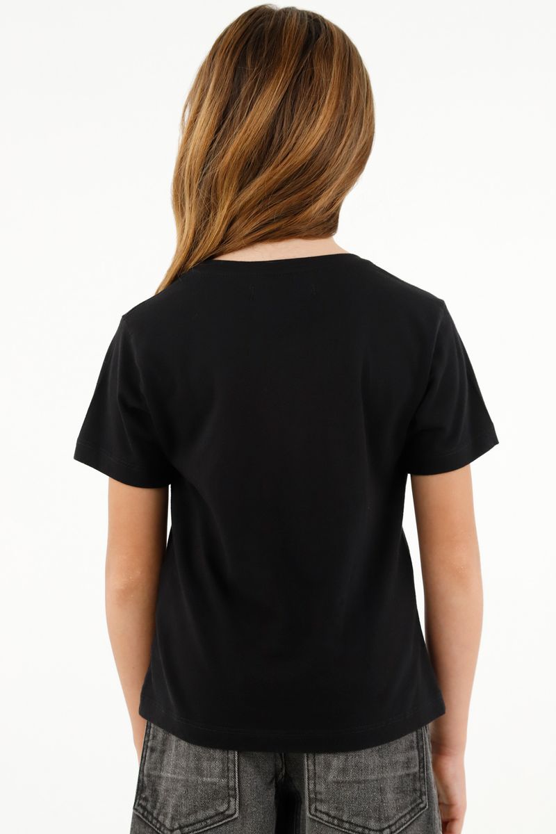 tshirt-para-niña-tennis-negro