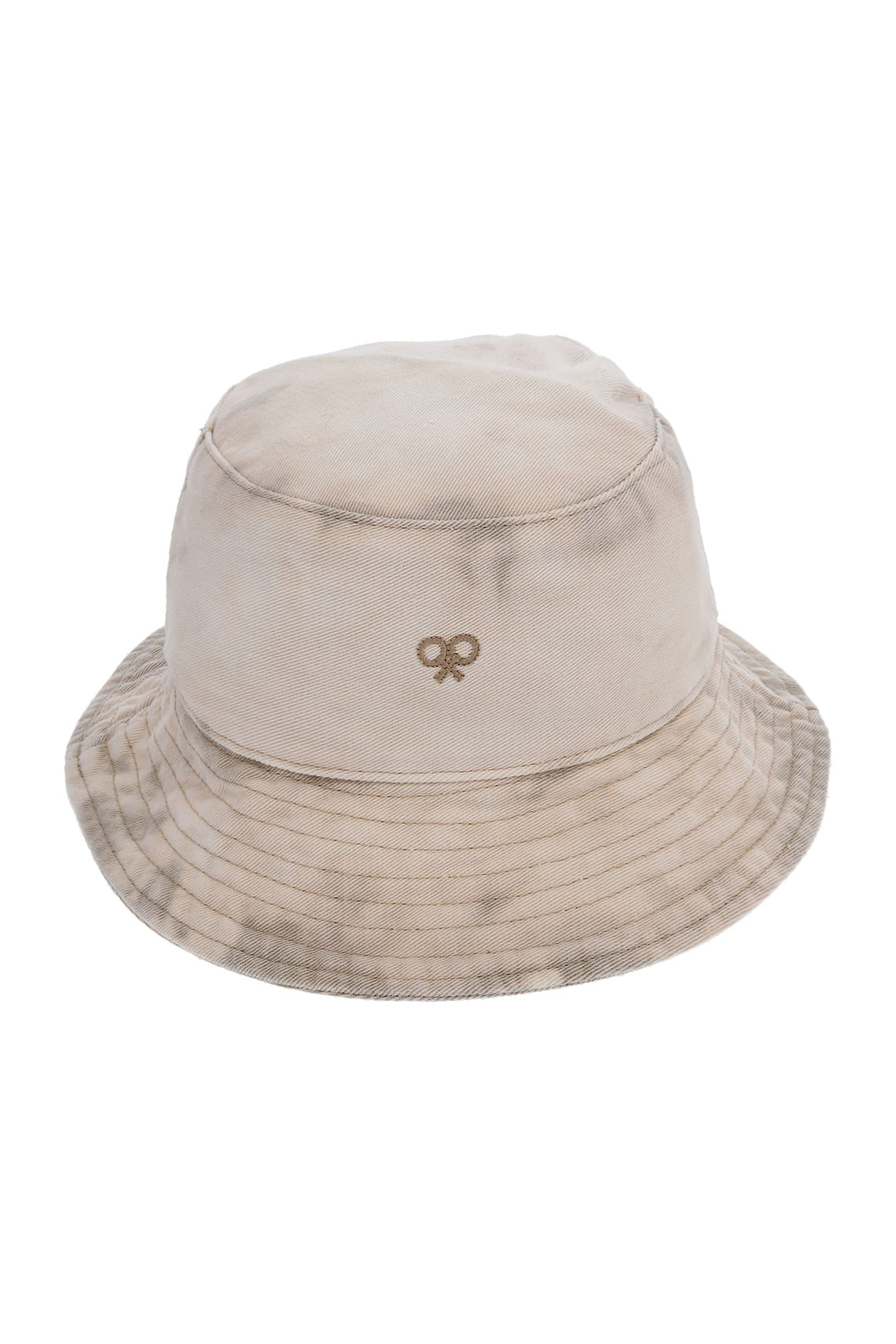 Bucket Hat café con efecto overdye para hombre
