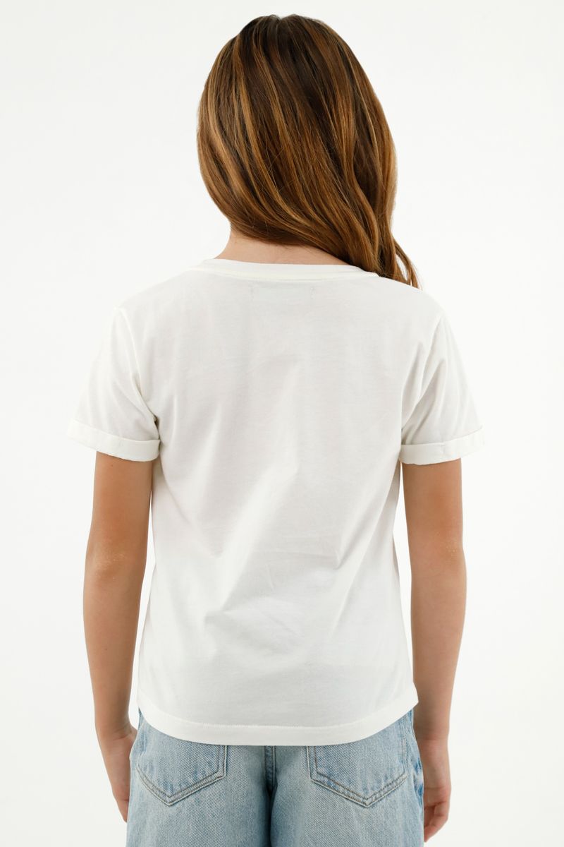 tshirt-para-niña-tennis-crudo