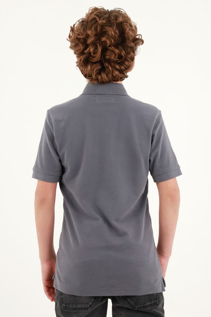 polos-para-niño-tennis-gris