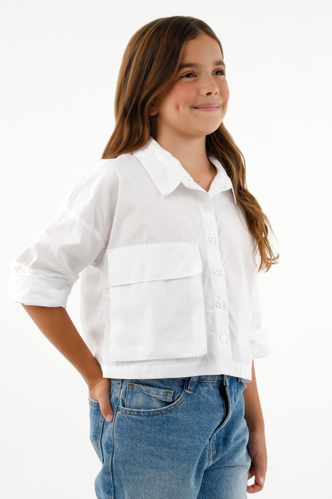  Camiseta blanca de algodón Pima para bebé niña - Top con  volantes y contrastes rosados, Blanco & Rosa : Ropa, Zapatos y Joyería