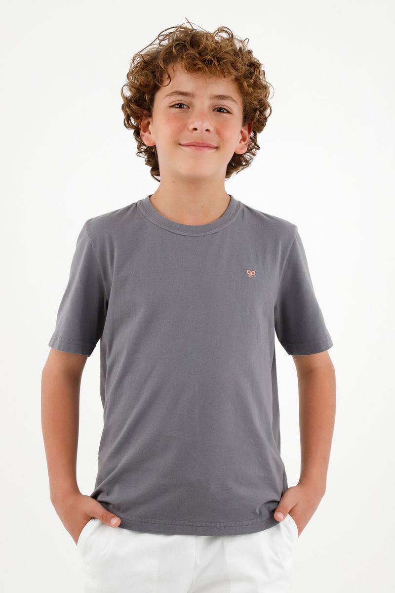 tshirt-para-niño-tennis-gris