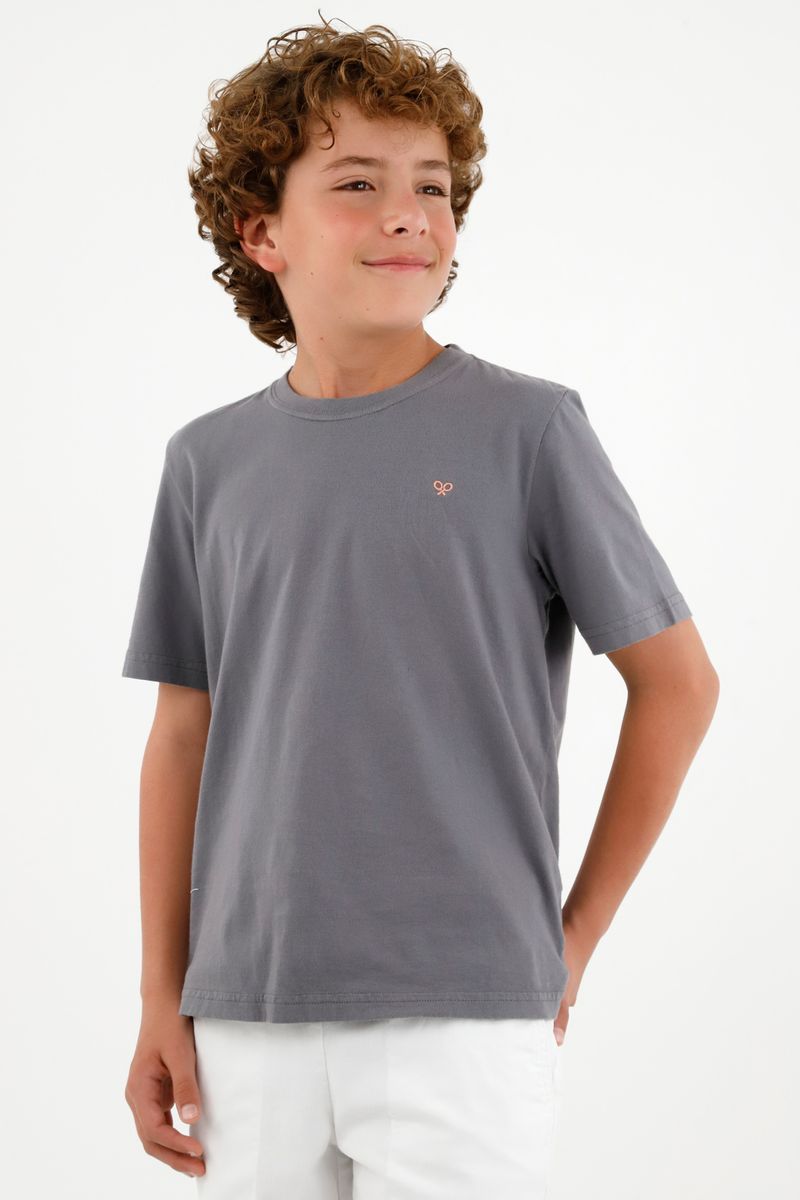 tshirt-para-niño-tennis-gris