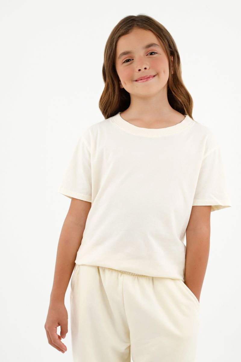 tshirt-para-niña-tennis-crudo
