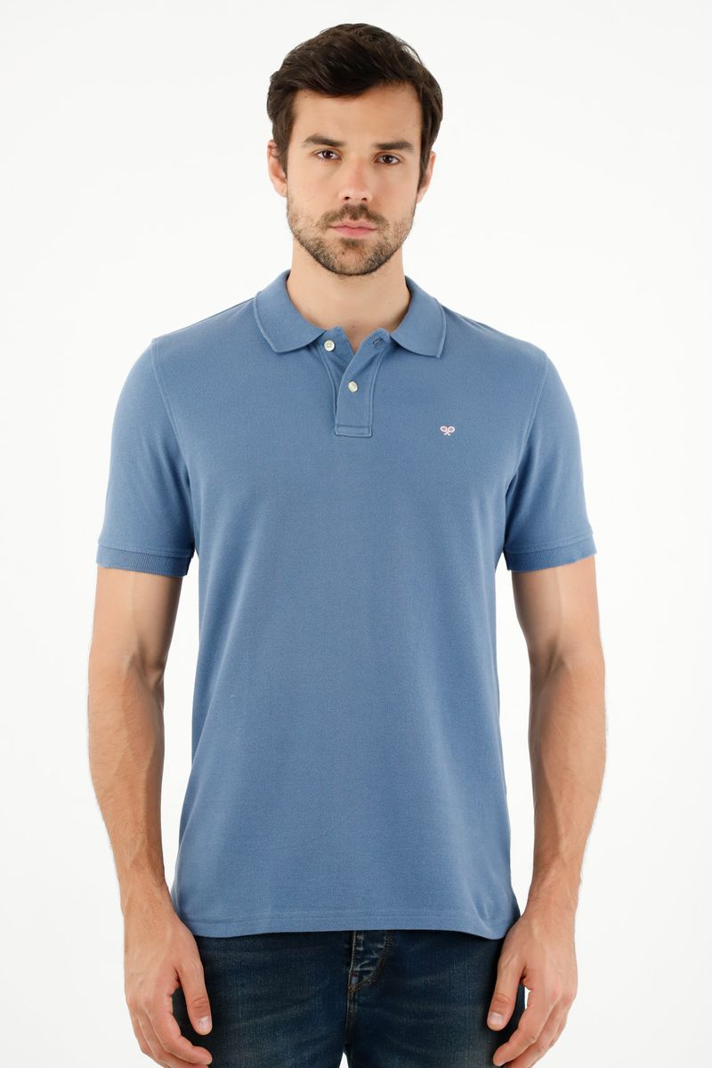 polos-para-hombre-tennis-azul