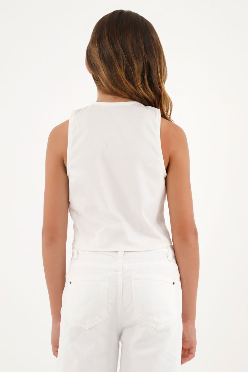 chaleco-para-nina-tennis-crudo