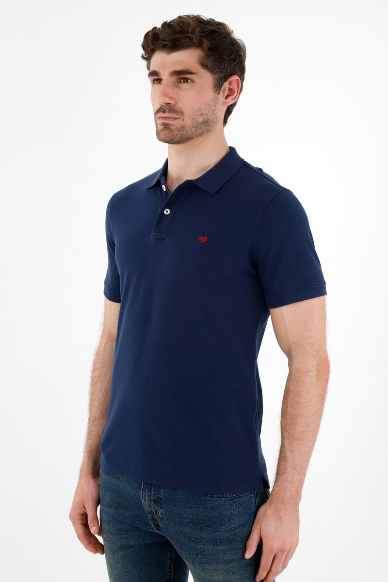 polos-para-hombre-tennis-azul