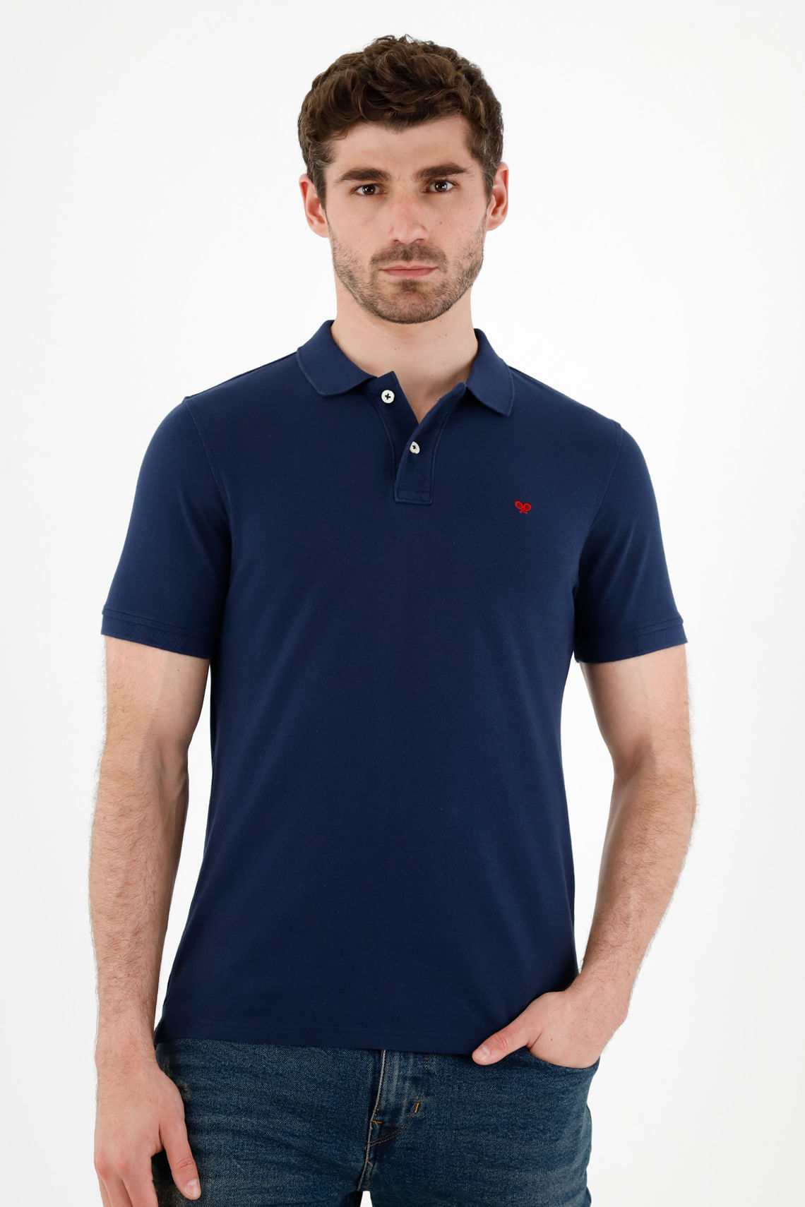 Polo azul hombre online