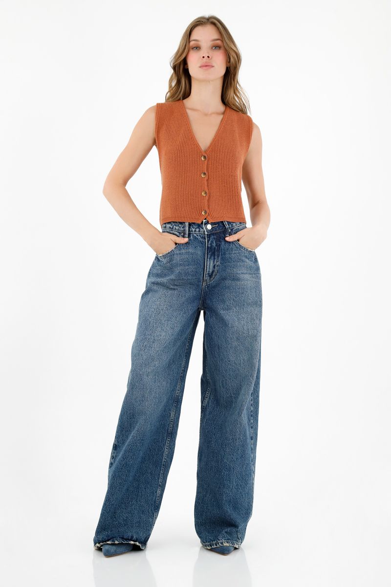 chaleco-para-mujer-topmark-naranja
