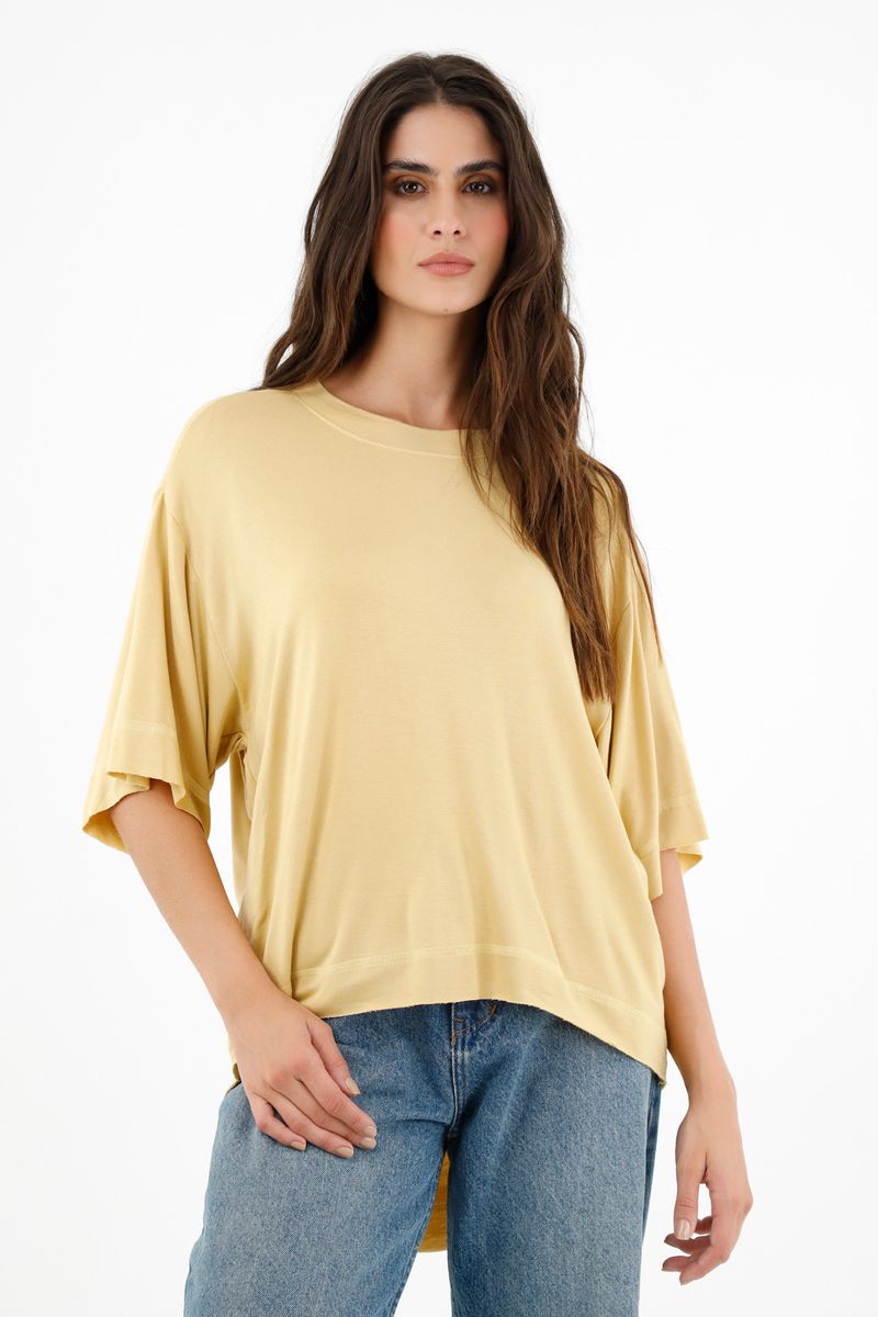 tshirt-para-mujer-topmark-amarillo