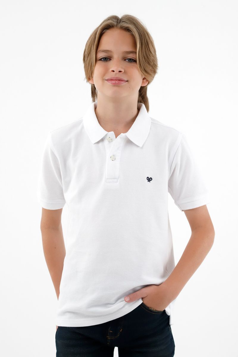 polos-para-nino-tennis-blanco
