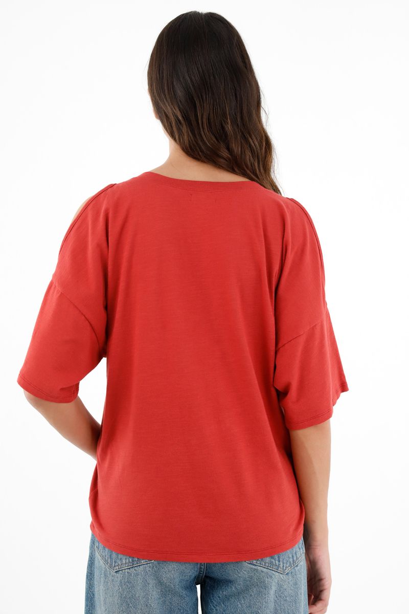 tshirt-para-mujer-topmark-naranja