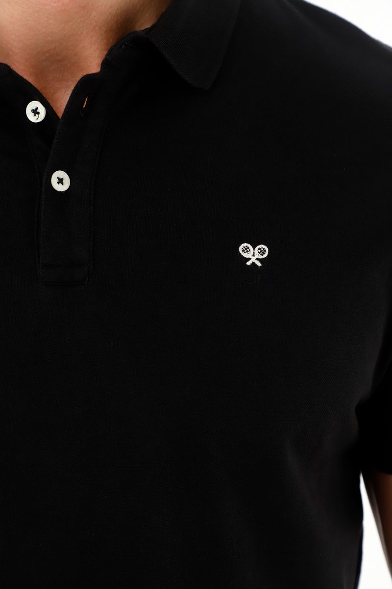 polos-para-hombre-tennis-negro
