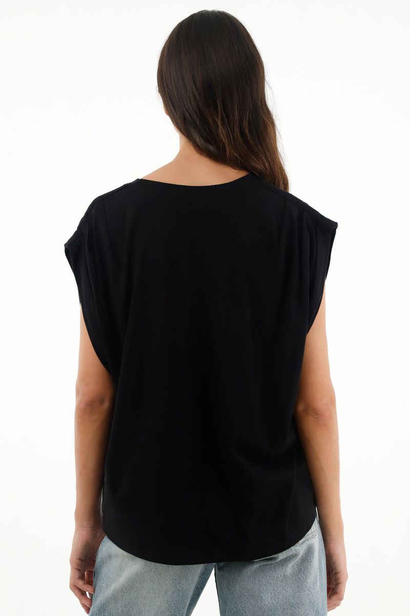 tshirt-para-mujer-topmark-negro