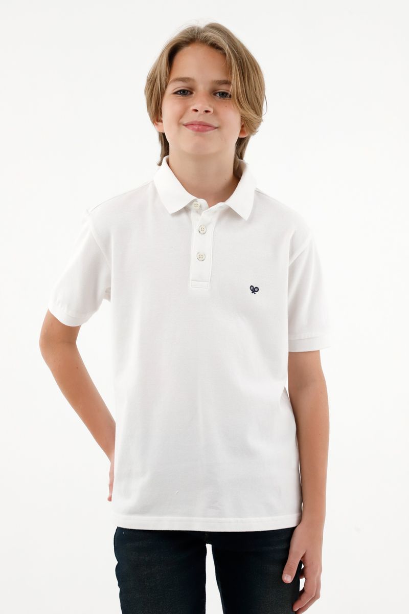 polos-para-nino-tennis-blanco