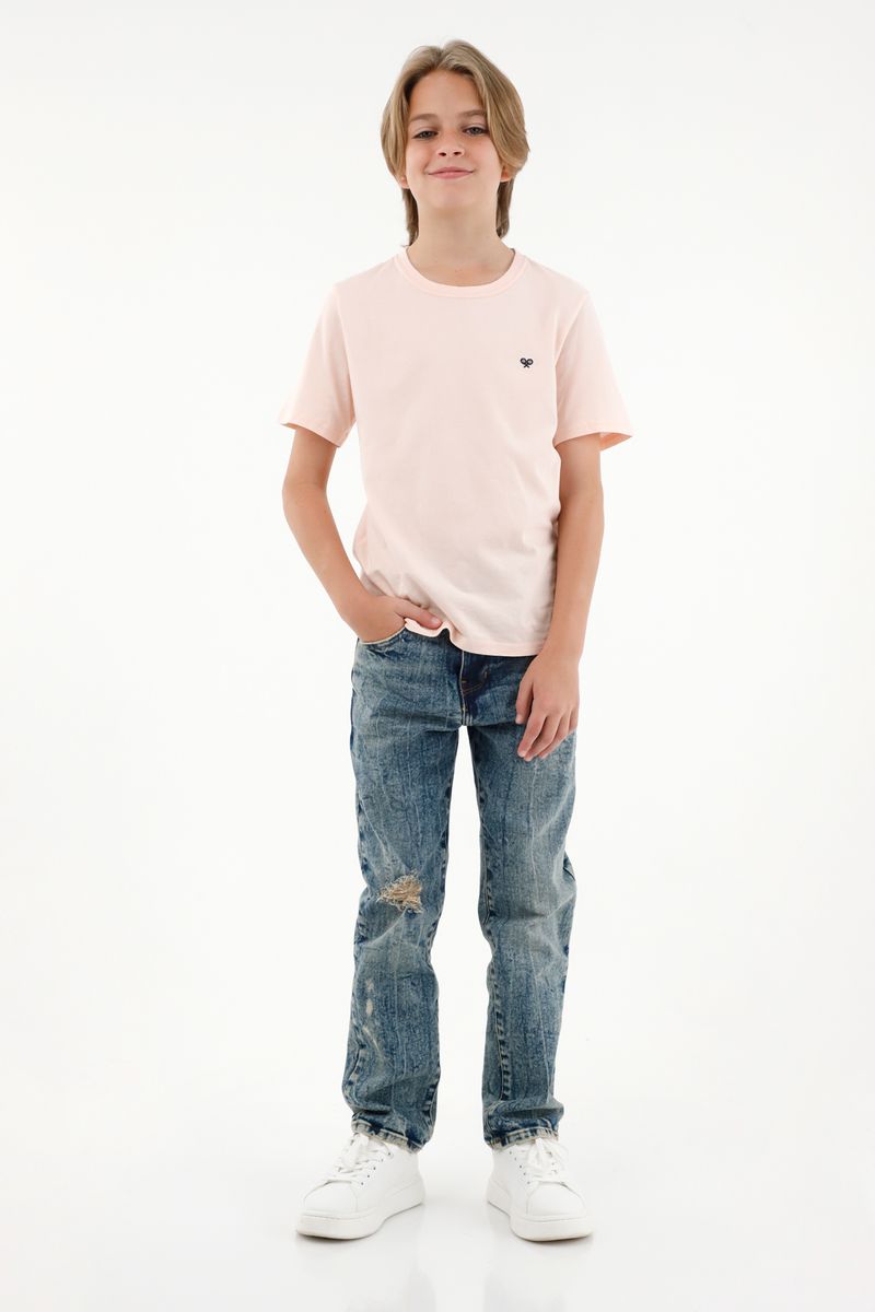 tshirt-para-nino-tennis-rosado