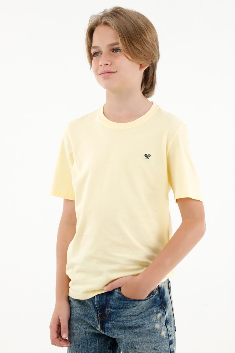 tshirt-para-nino-tennis-amarillo