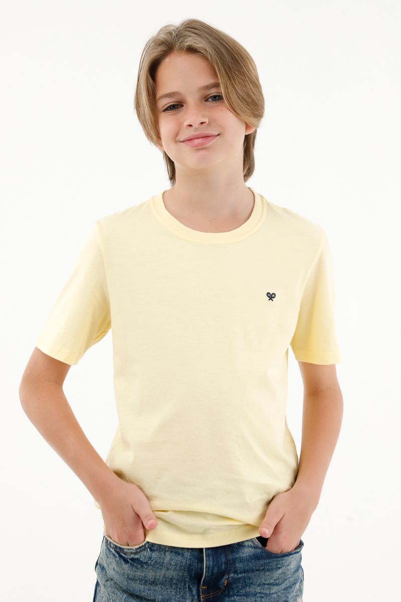 tshirt-para-nino-tennis-amarillo
