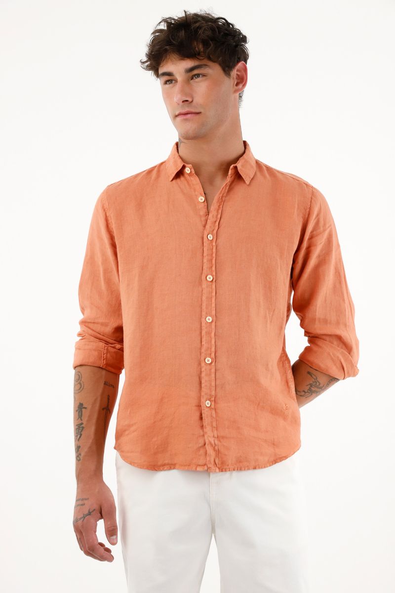 camisas-para-hombre-tennis-naranja