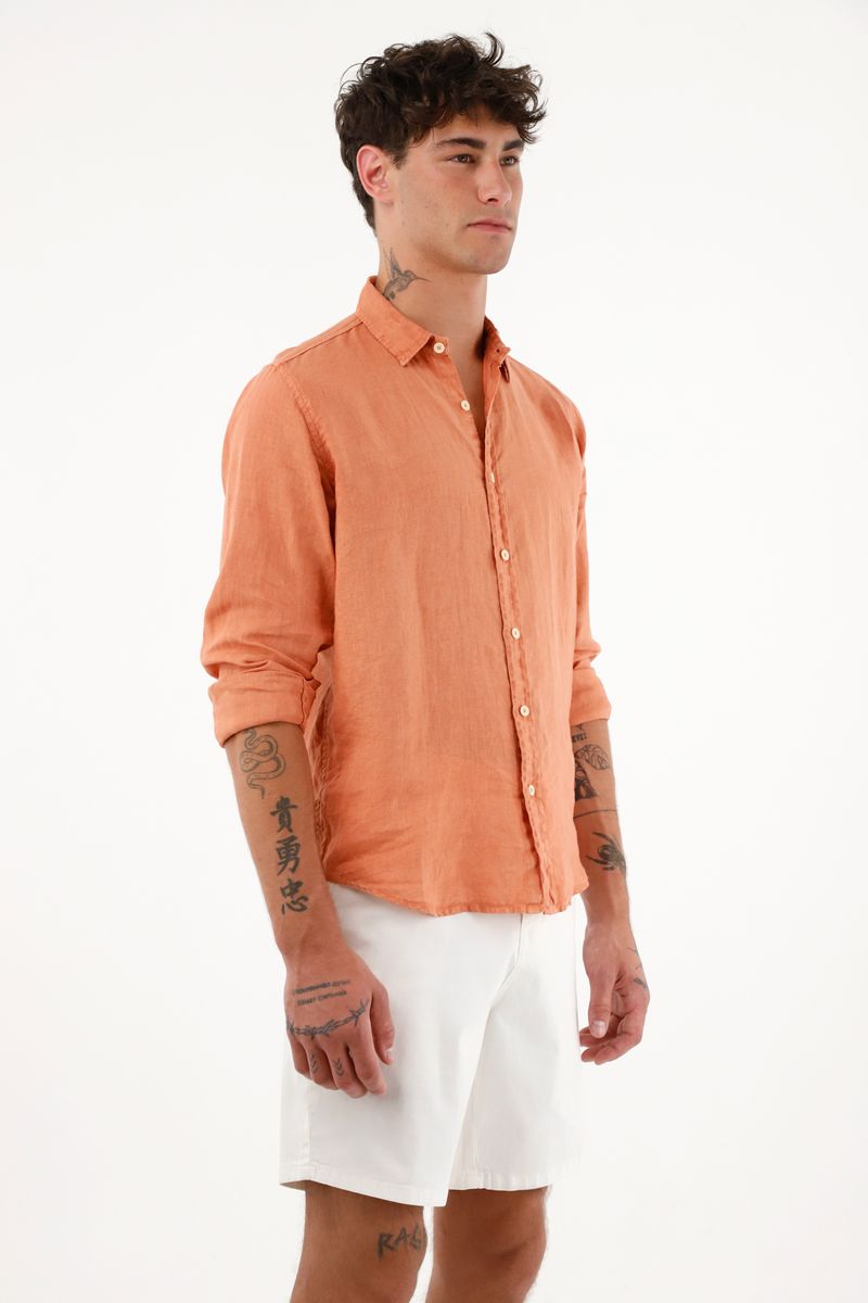 camisas-para-hombre-tennis-naranja