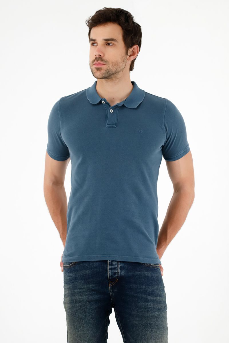 polos-para-hombre-tennis-azul