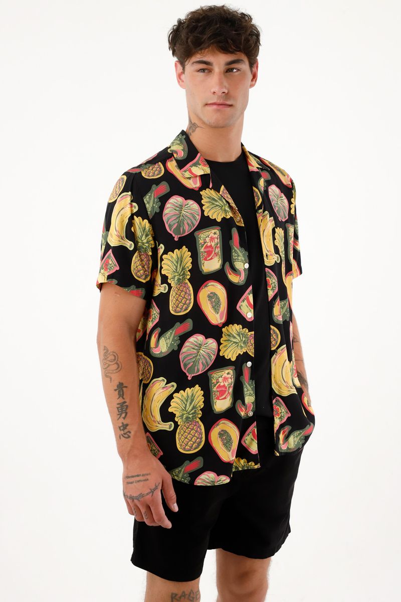 camisas-para-hombre-tennis-negro
