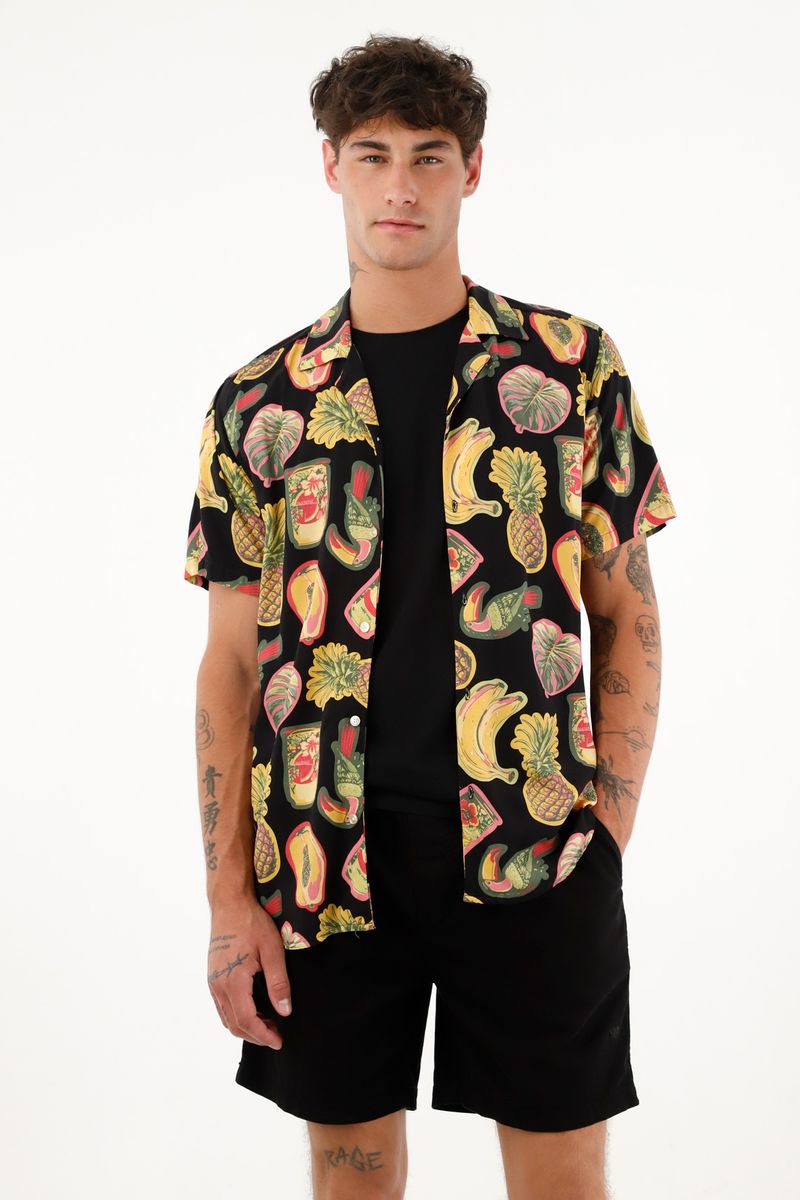 camisas-para-hombre-tennis-negro