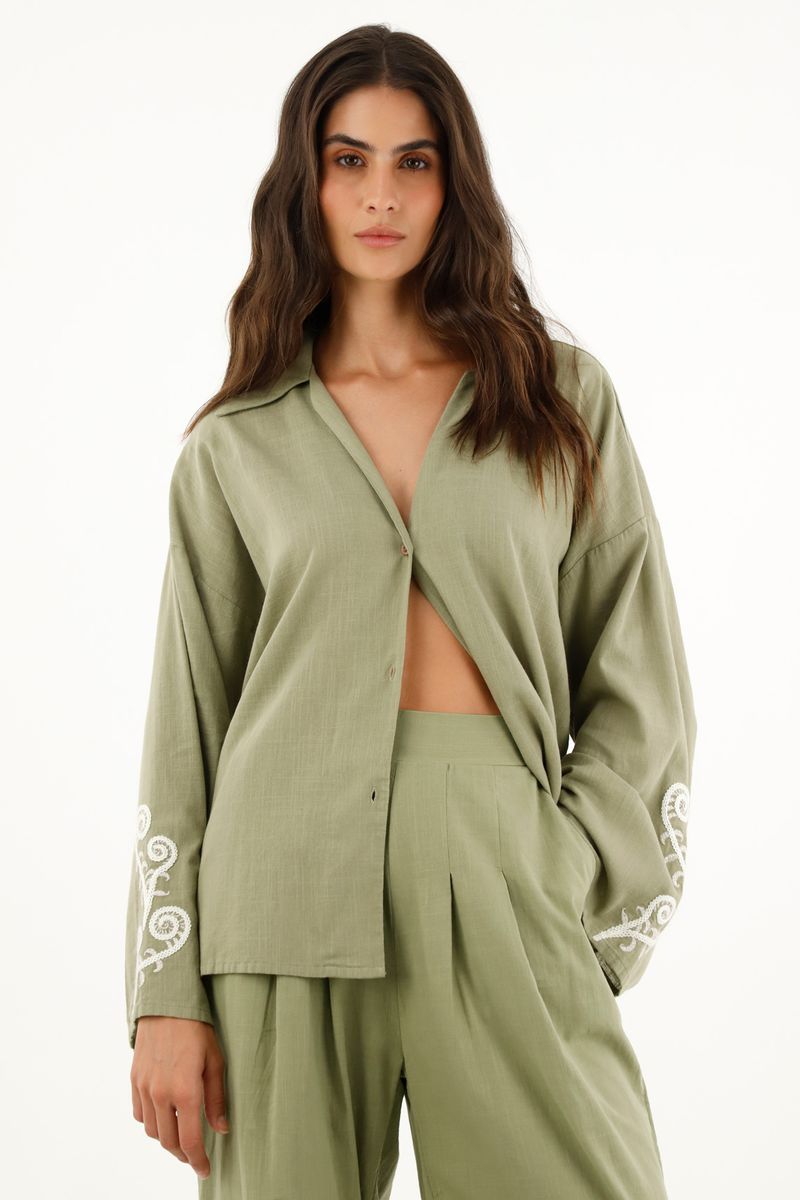 camisas-para-mujer-topmark-verde