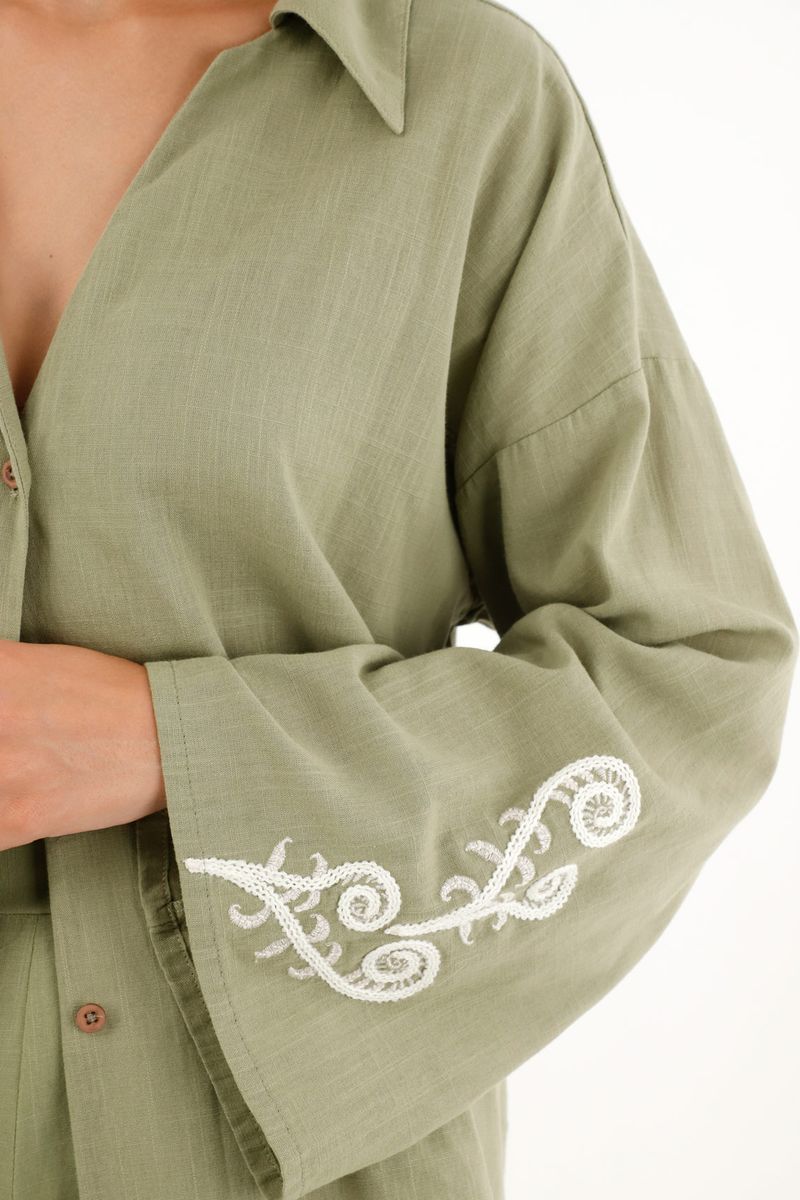 camisas-para-mujer-topmark-verde