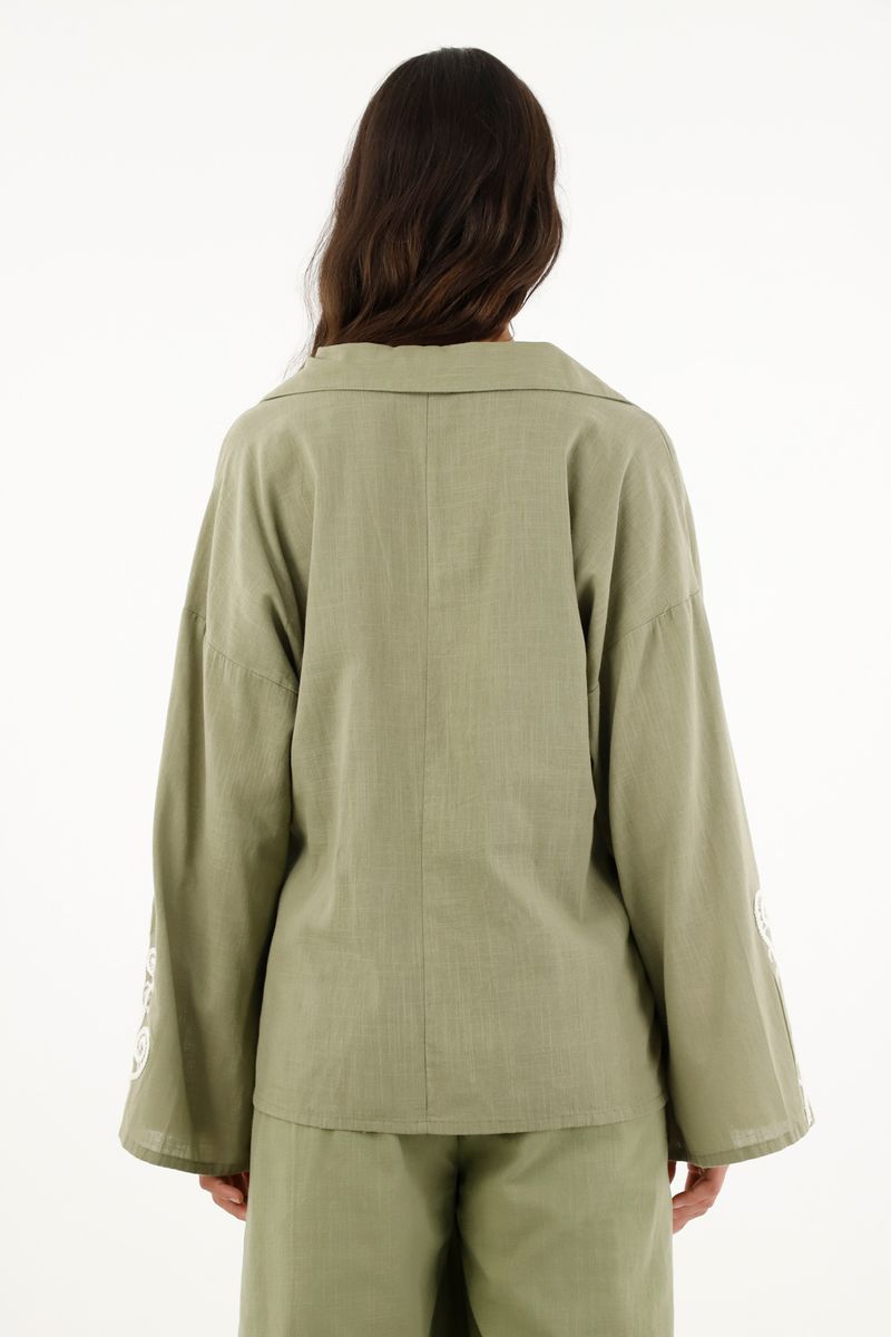 camisas-para-mujer-topmark-verde
