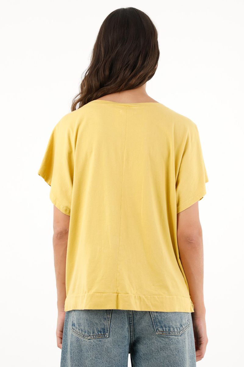 tshirt-para-mujer-topmark-amarillo